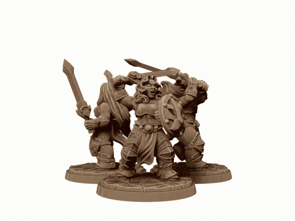 Female Dwarf Adventurer/Soldier Set - Image 2